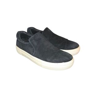 J/SLIDES NYC Acer Black Suede Slip On Style‎ Platform Sneakers Women's Size 8.5